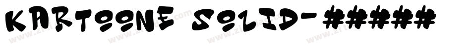 Kartoone Solid字体转换